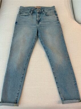 7 For All Mankind Luxe Vintage Light Blue Ankle Jeans Size 25